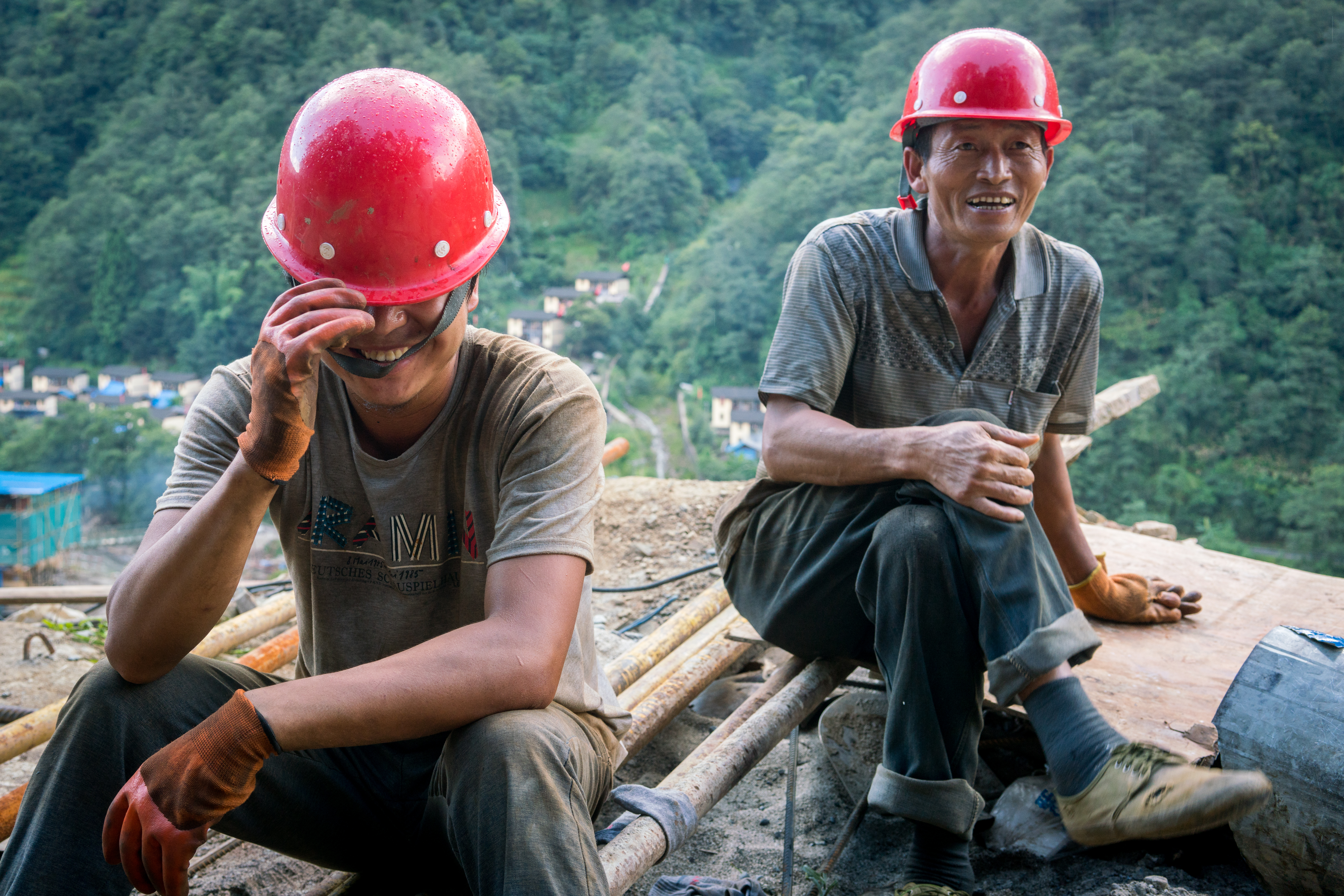 Construction Site in Dulong Valley, Yunnan Province, China. Photo: Martin Saxer, 2017